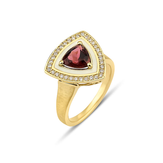 Trillion Tourmaline Ring