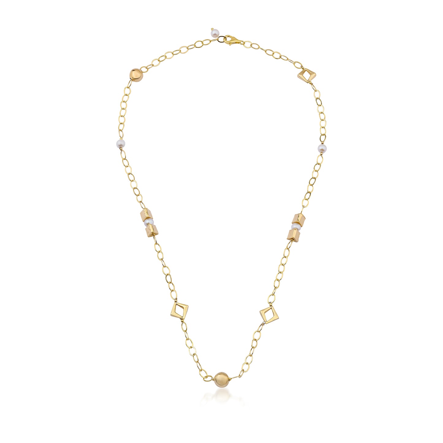 Station Pearl Necklace