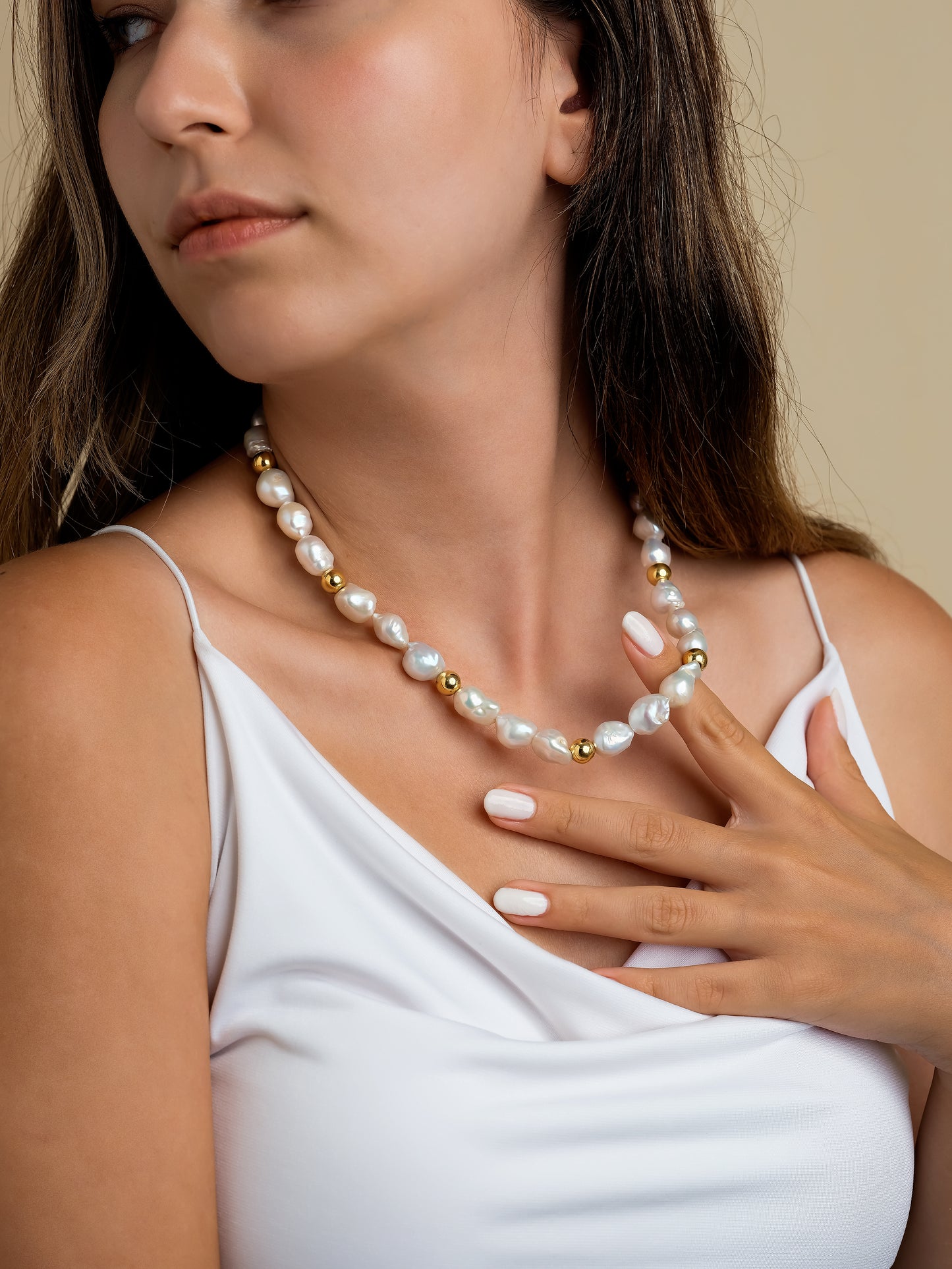 Arene II -Baroque Pearl Necklace