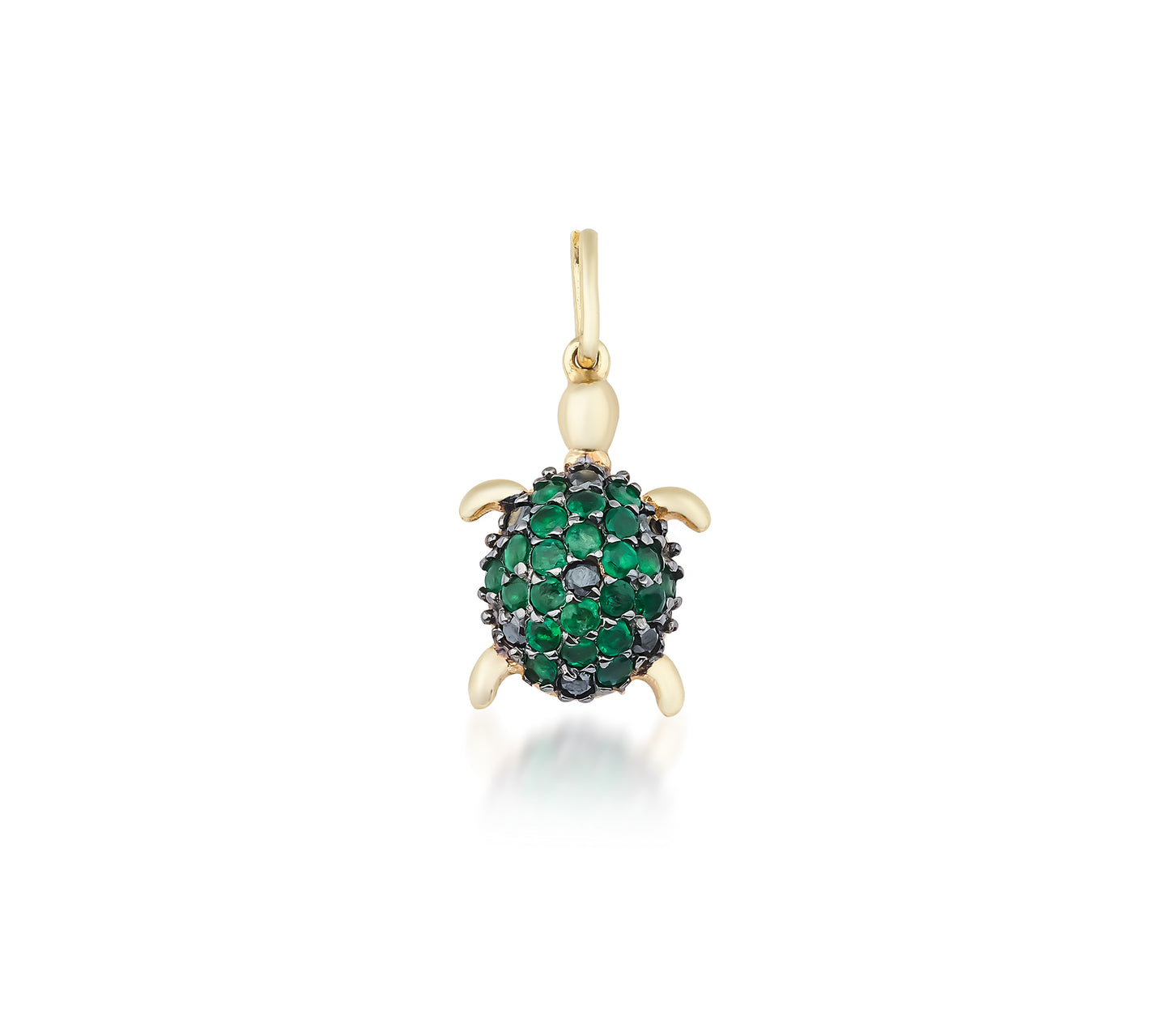 Turtle Emerald Charm