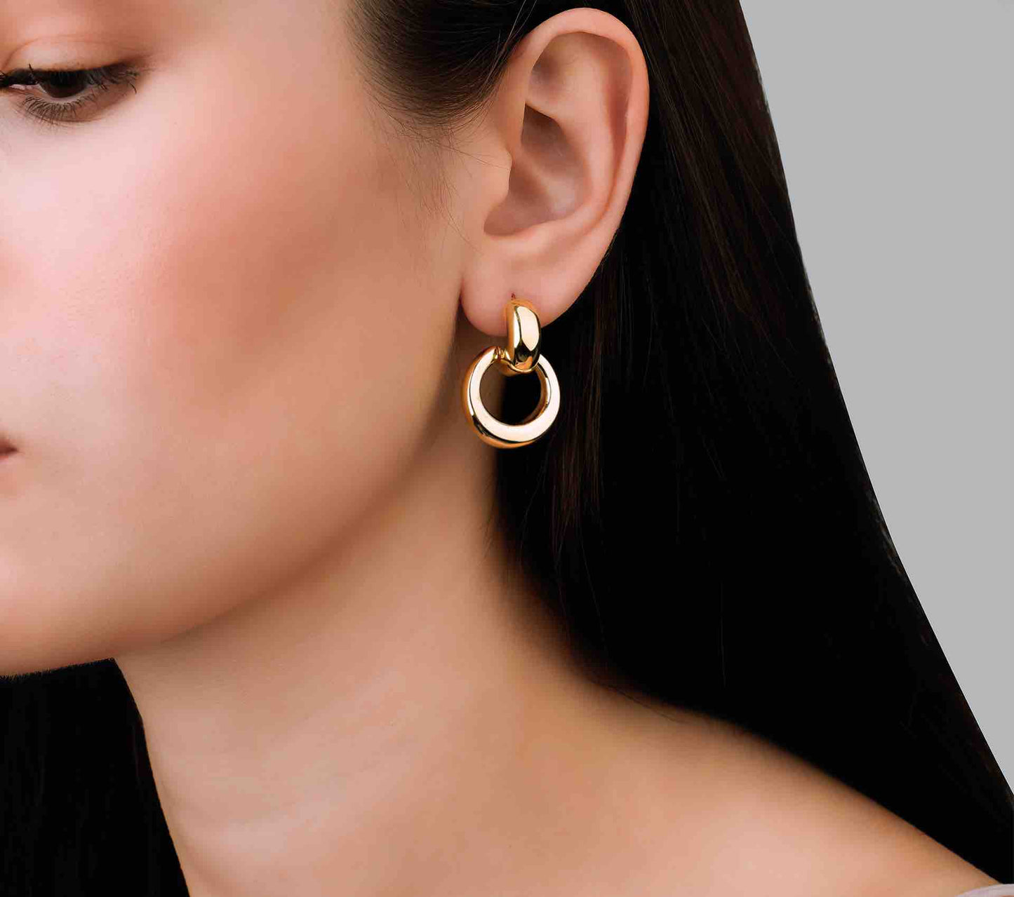Hoops, Gold Hoop Earrings, Gold Earrings, Gold Earrings for Women, Gold Jewelry