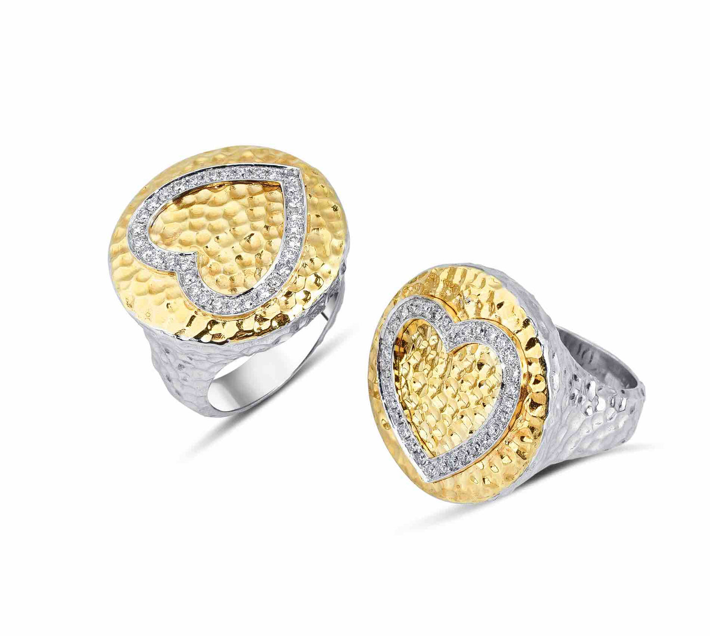 Sparkling Hearts, Gold Ring, Diamond Ring, Gold Jewelry, Diamond Jewelry