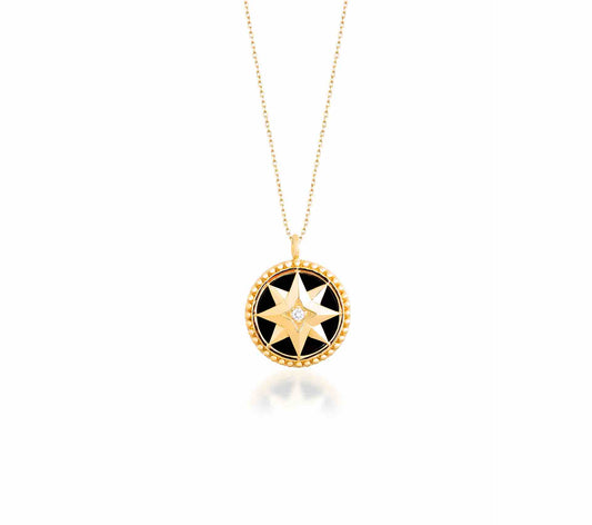 Sirius Necklace, Gold Necklace, Gold Jewelry, Diamond Necklace, Diamond Jewelry