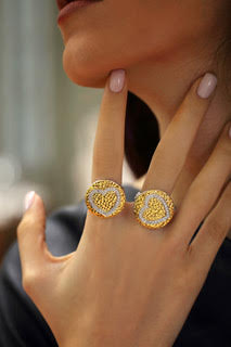 Sparkling Hearts, Gold Ring, Diamond Ring, Gold Jewelry, Diamond Jewelry