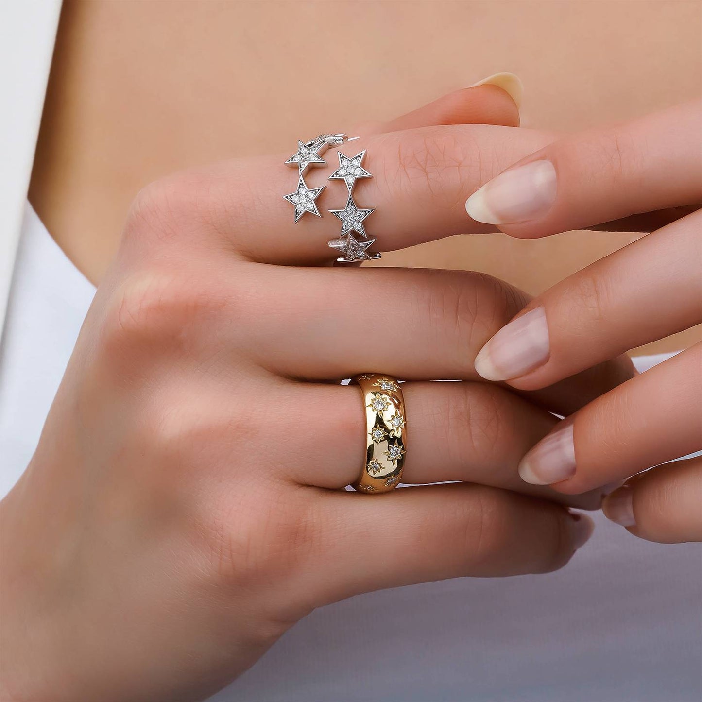 Constellation Ring, Diamond Ring, Gold Jewelry, Diamond Jewelry, Star Jewelry, Star Rings