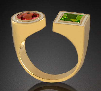 Toi et Moi Rings with Enamel