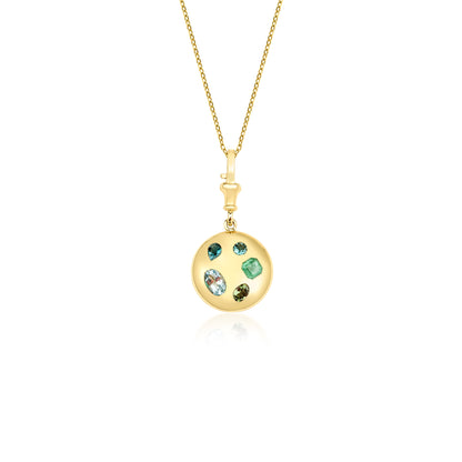 Gold Deco Pendant Round or Goblet