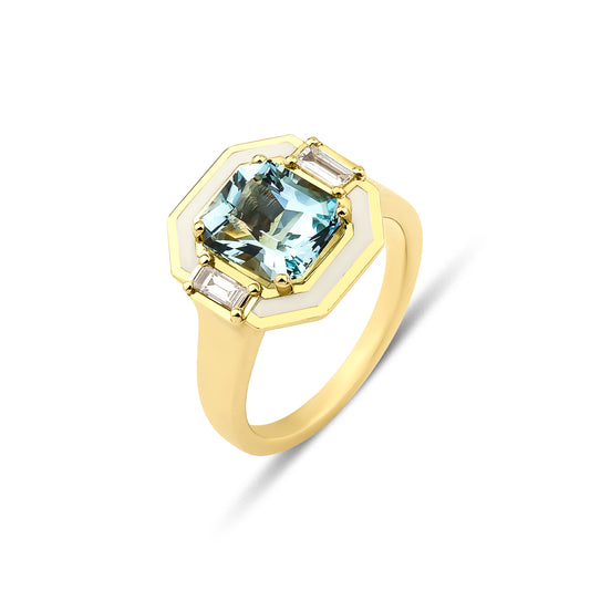 Solo Aquamarine ring