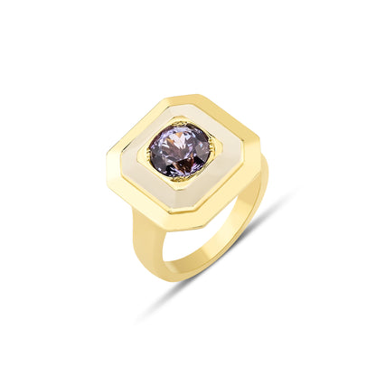 Tanzanite Art Deco Ring