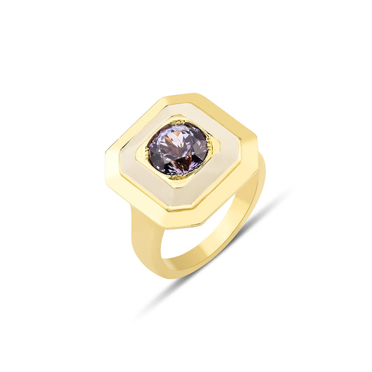 Tanzanite Art Deco Ring