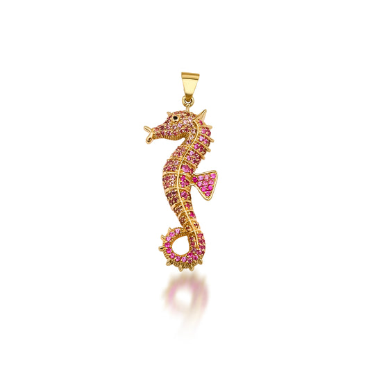 Seahorse Gold Charm Luna