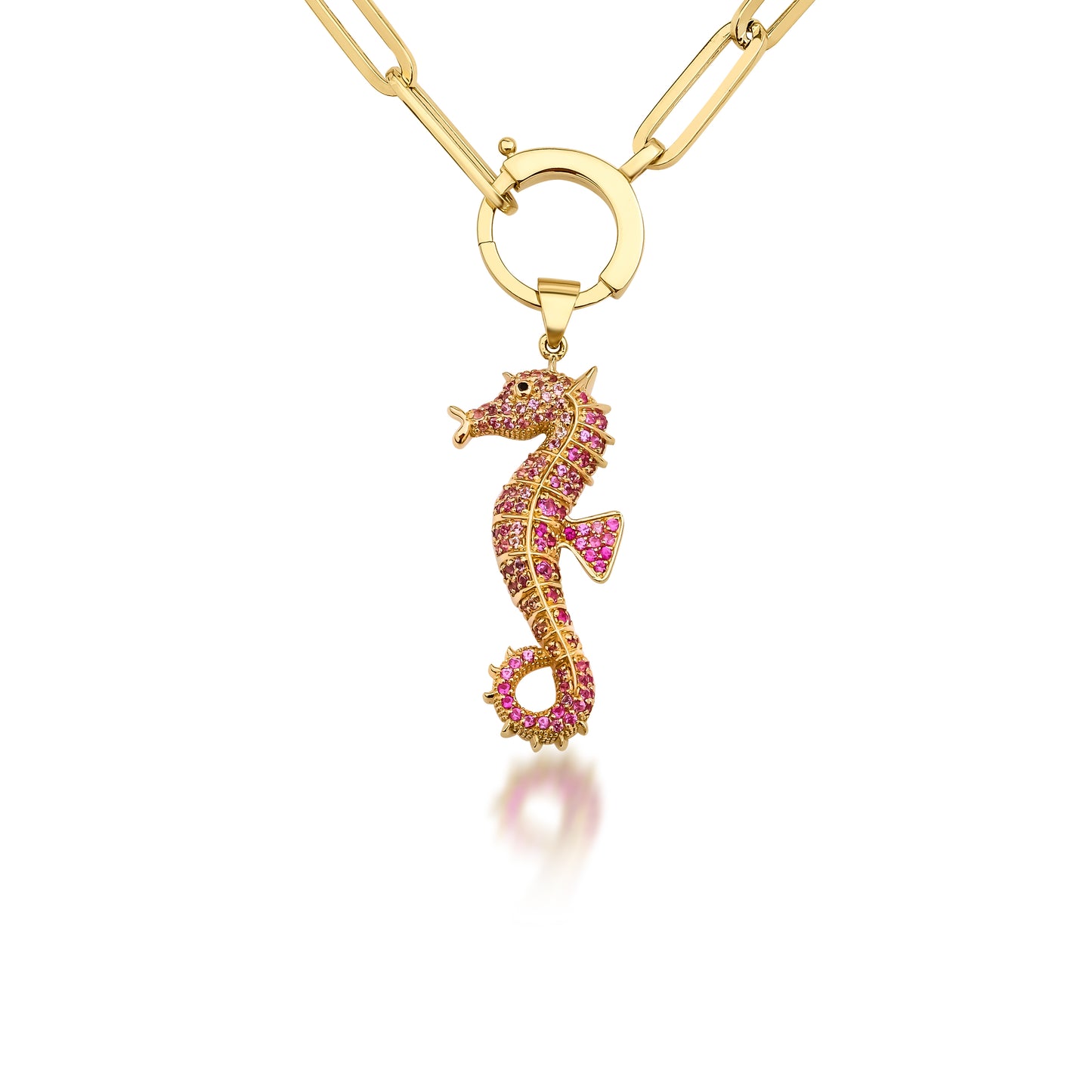 Luna seahorse charm