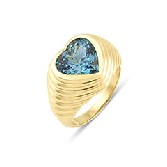 The Azure Art Deco Ring