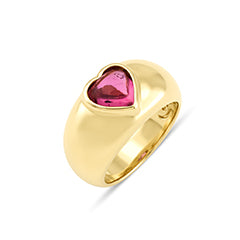 Pink Heart Art Deco