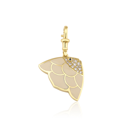 Coral Gold Fish Pendant