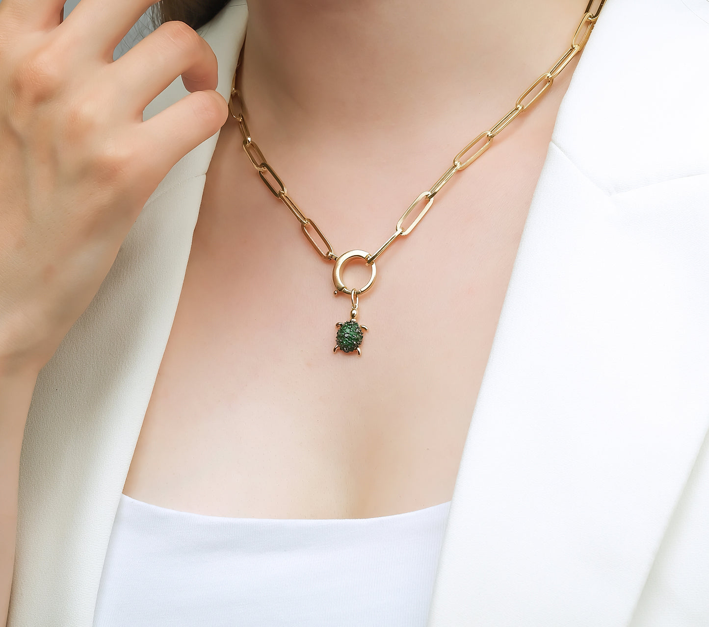 Paper Clip Gold Chain