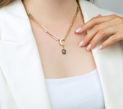 Paper Clip Gold Chain