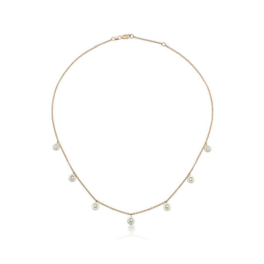 Diamond Enamel Necklace