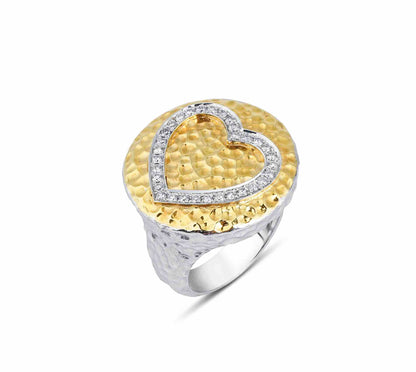 Sparkling Hearts, Gold Ring, Diamond Ring, Gold Jewelry, Diamond Jewelry