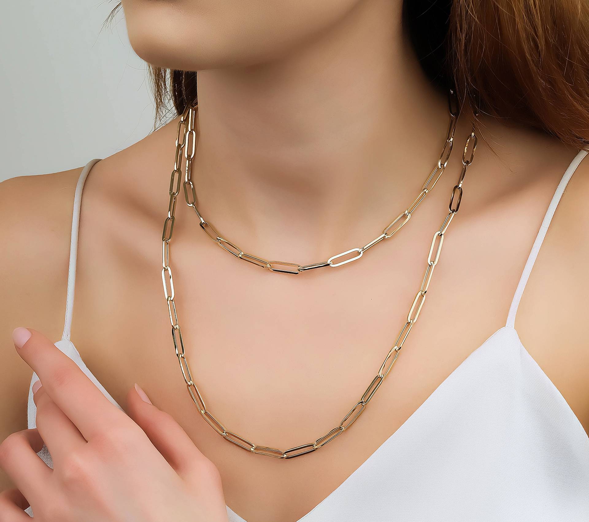 Gold Paperclip Necklace - Gold Paperclip Heart Necklace | Ana Luisa |  Online Jewelry Store At Prices You'll Love