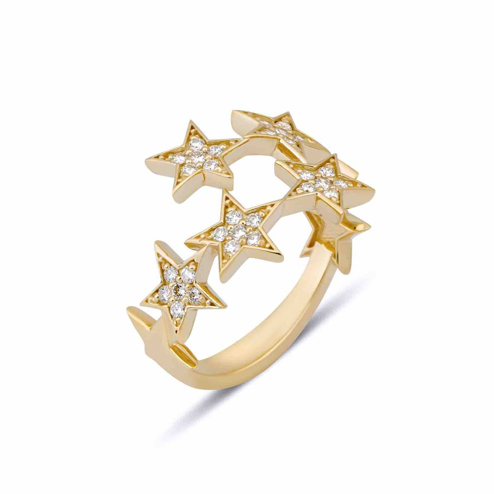 Star Bouquet, Gold Ring, Diamond Ring, Gold Jewelry, Diamond Jewelry